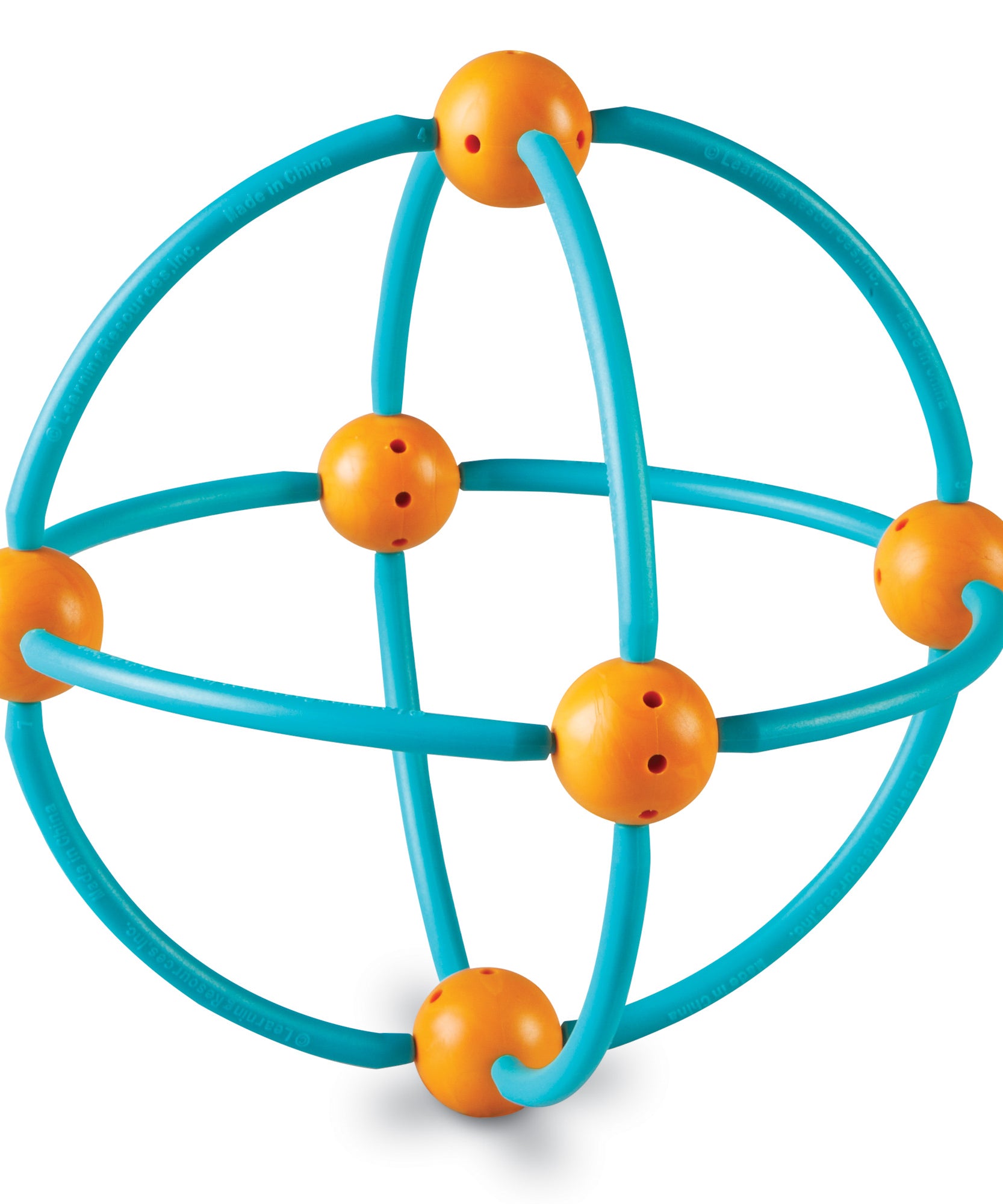 Learning Resources Geometric Shapes Building Set, 170-Piece Set for 2D & 3D Shape Construction, Soft Plastic Sticks & Connectors for Early Geometry & STEM Learning, Ages 5+