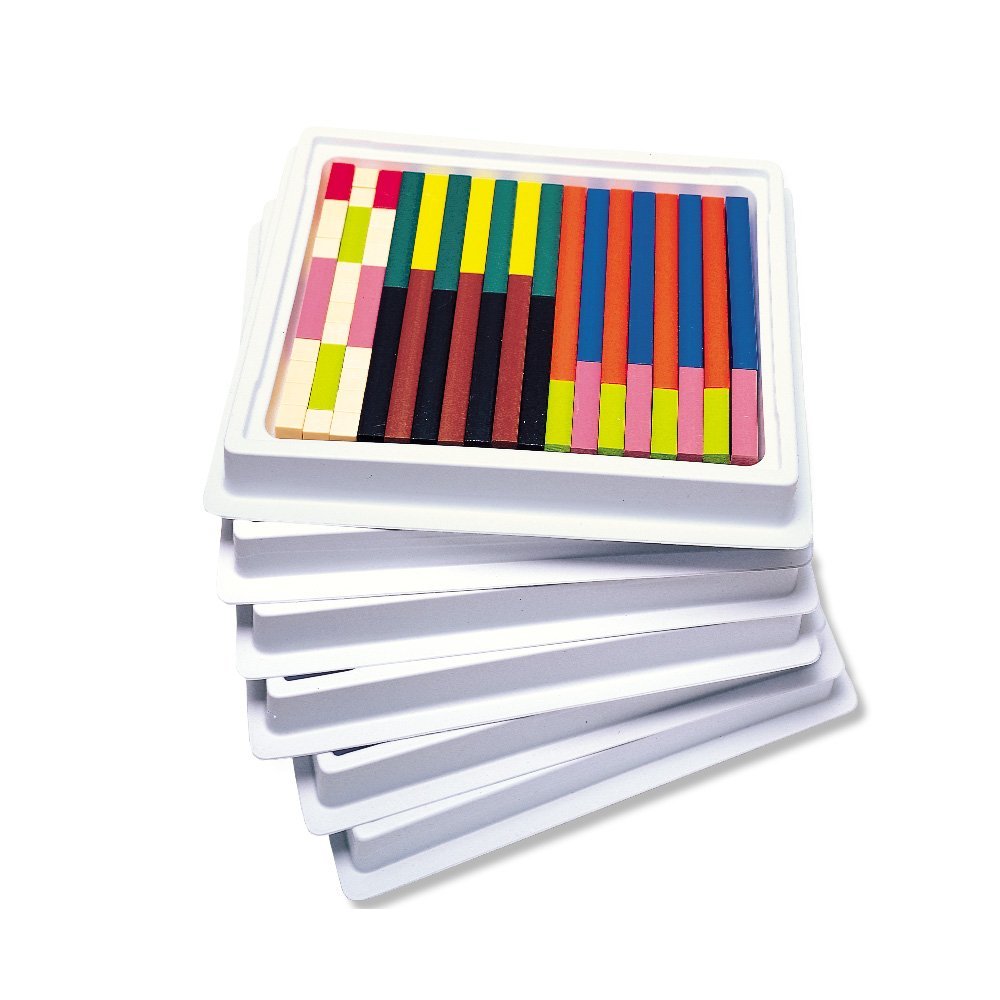 Mathxmatrix Rods Learning Resources Cuisenaire Rods Multipak, Wooden Maths Rods Set, 44 ...