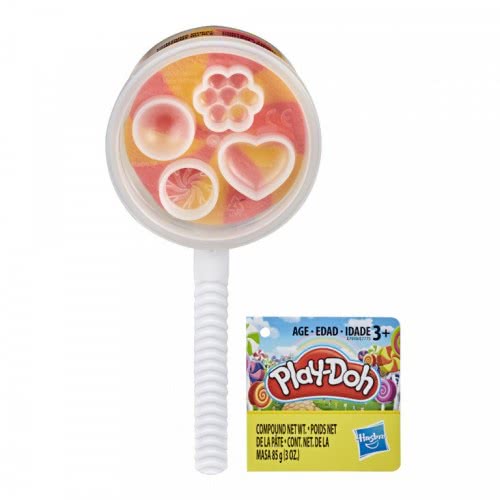 Play-Doh Lollipop 4-Pack Pretend Play Candy Molds with 3 Ounces Non-Toxic Modeling Compound, Creative Arts & Crafts Toy for Kids Ages 3+