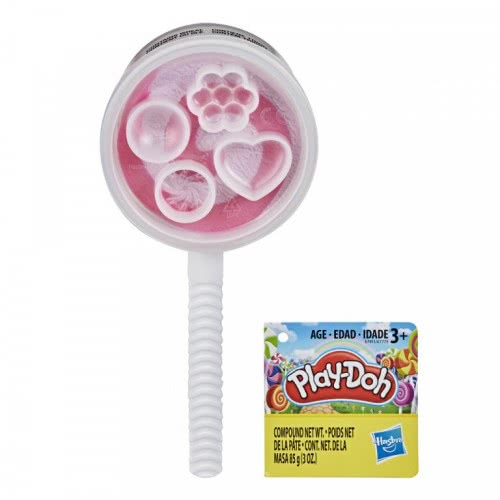 Play-Doh Lollipop 4-Pack Pretend Play Candy Molds with 3 Ounces Non-Toxic Modeling Compound, Creative Arts & Crafts Toy for Kids Ages 3+