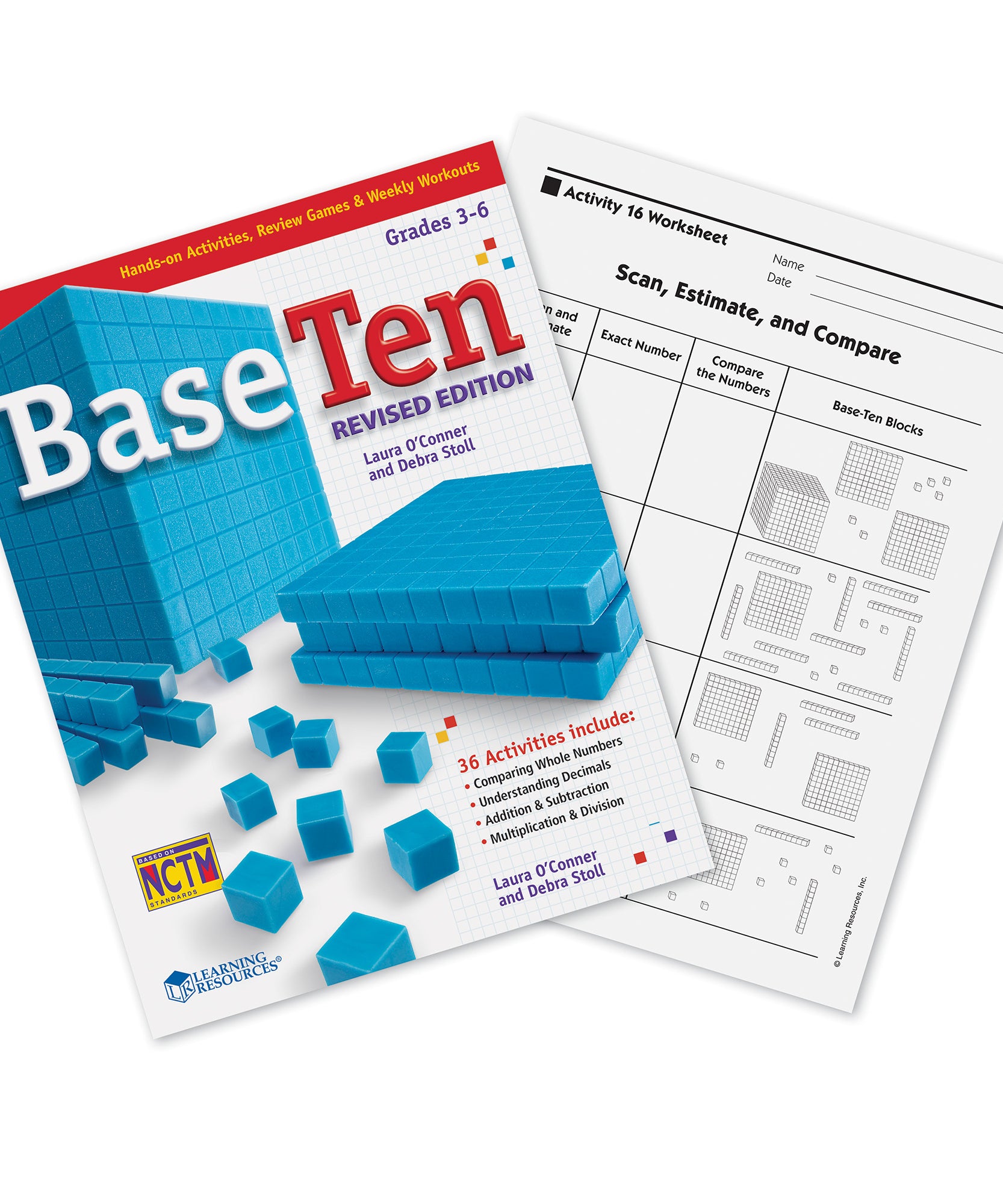 Learning Resources Base Ten Interlocking Plastic Rods Class Set, Maths Manipulatives for Place Value, Fractions, and Operations, Includes 843 Pieces and Activity Book, Ages 6+