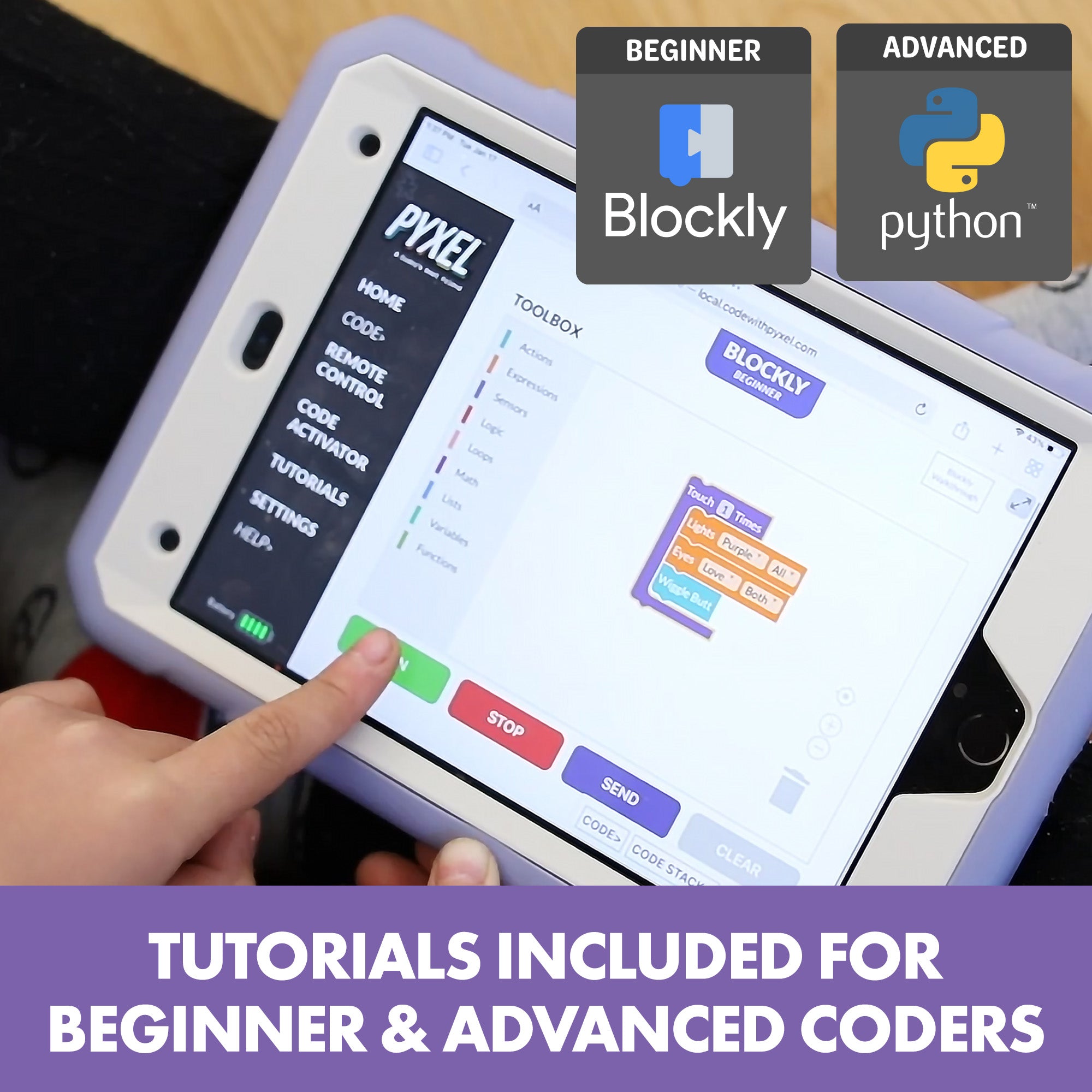 Learning Resources PYXEL: A Coder’s Best Friend, Interactive Coding Pet Robot with Blockly & Python, Ages 8+