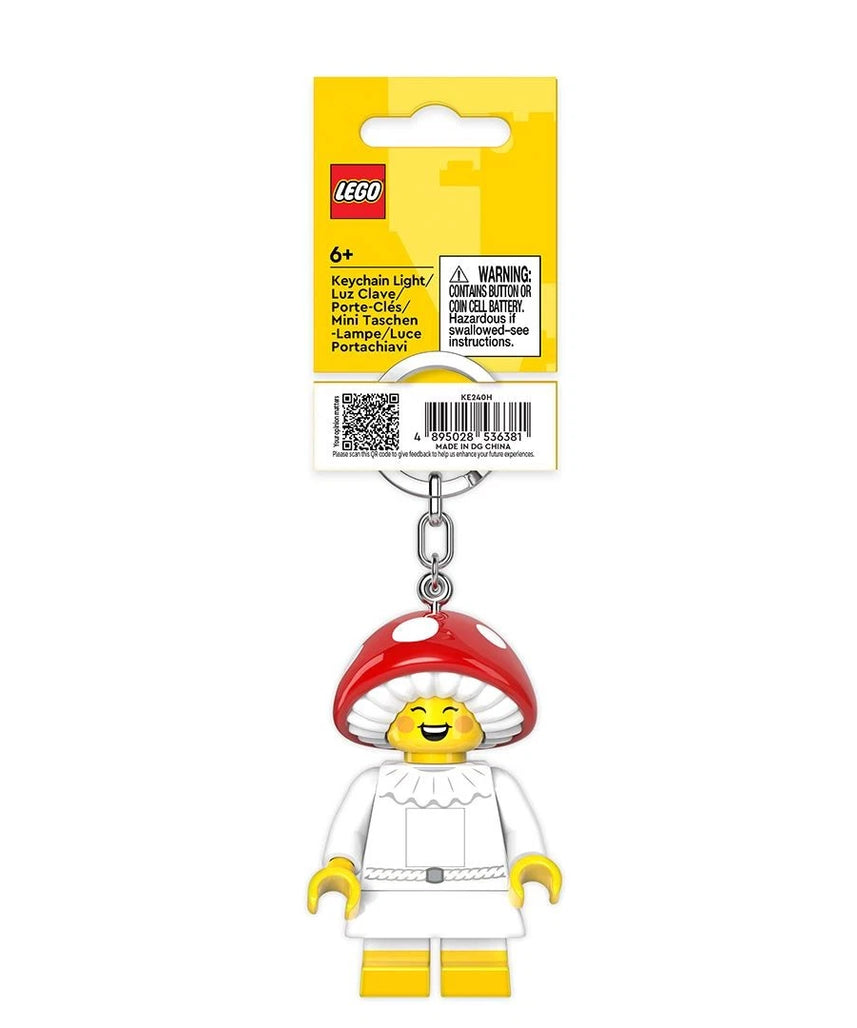 LEGO Minifigures Keychain Light - Mushroom Sprite - 2.6 Inch Tall Figure (KE240H)