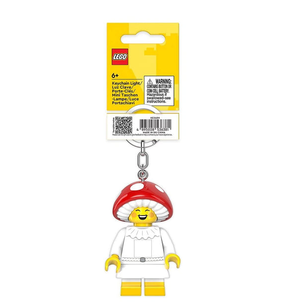 LEGO Minifigures Keychain Light - Mushroom Sprite - 2.6 Inch Tall Figure (KE240H)