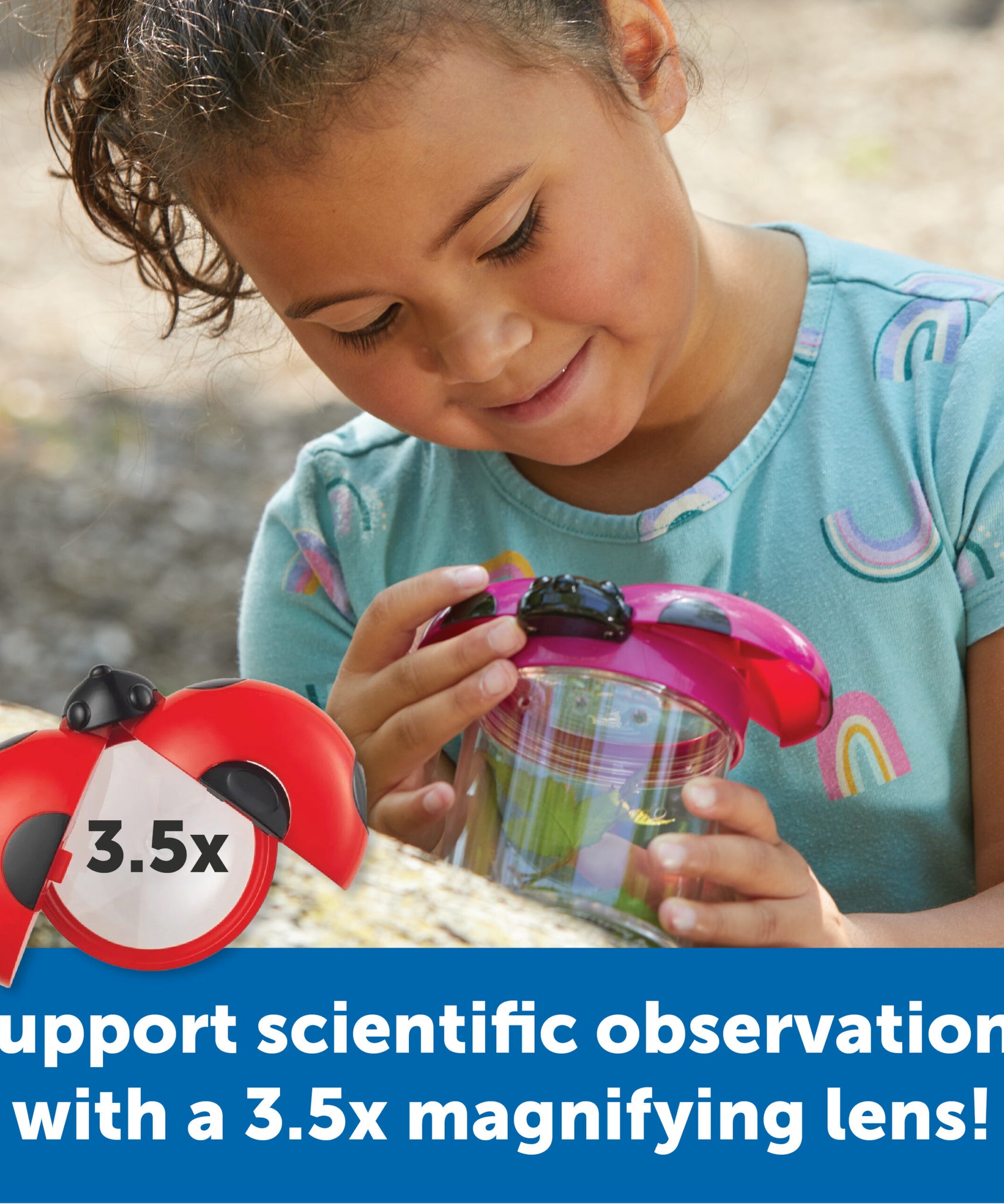 موارد التعلم - مرطبانات جامبو للحشرات (صندوق من 6)، مرطبانات مراقبة مكبرة مع فتحات تهوية لاستكشاف العلوم العملي، للأعمار من 3 سنوات فما فوق