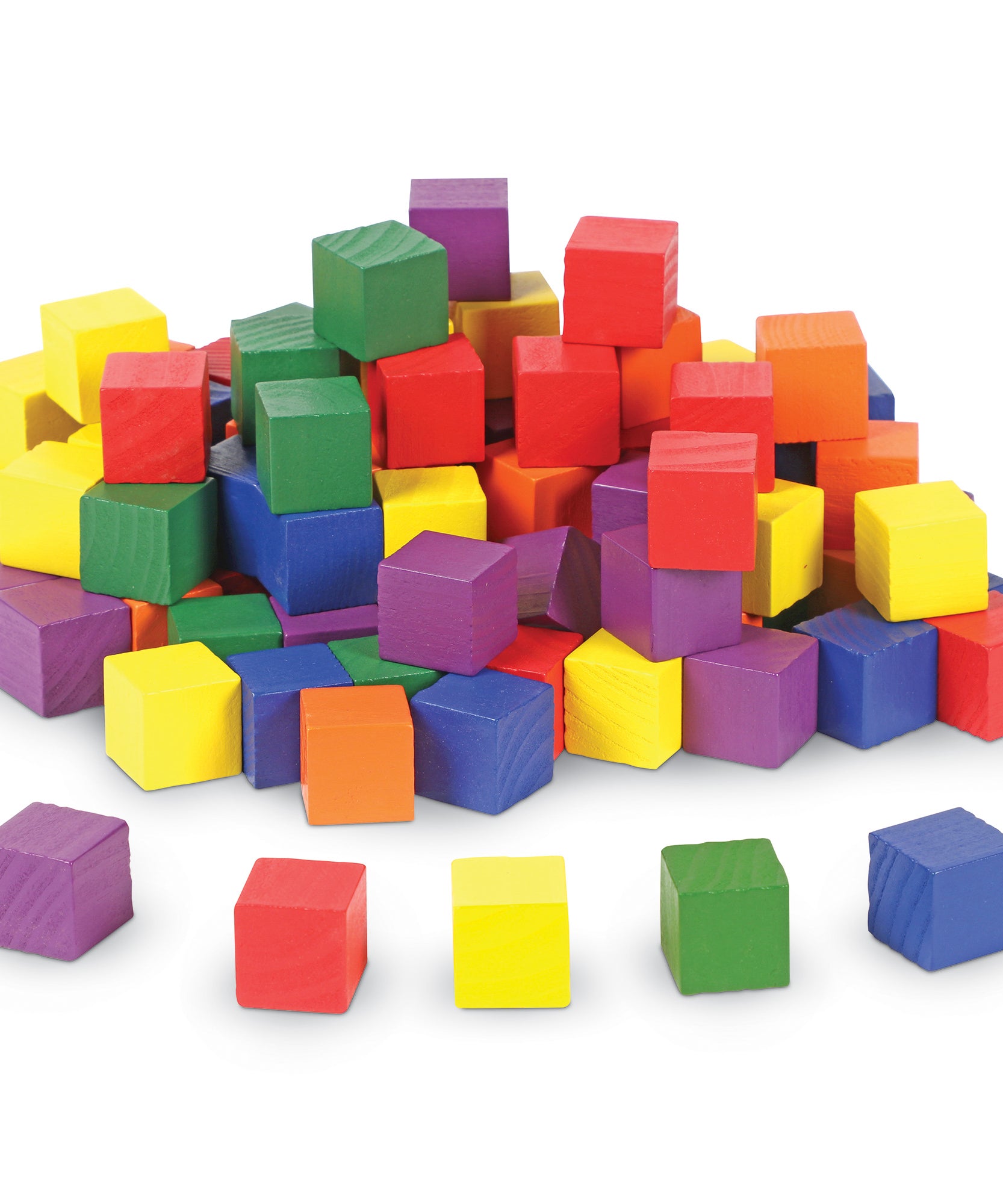 Learning Resources 1" Wooden Colour Cubes, Set of 102, Early Maths Manipulatives for Sorting, Counting & Patterns (Ages 3+)
