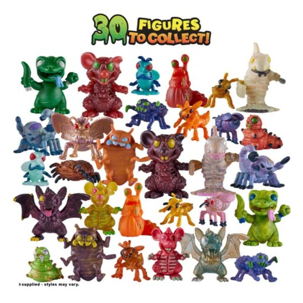 Terror Fried Slimy Box 08094, Gross Collectible Figures and Slime for Kids Ages 4 and Up, 6-Piece Interactive Fast-Food Play Set with Fizz, Squish, Crack and Ooze, Sensory and Collectible Toys