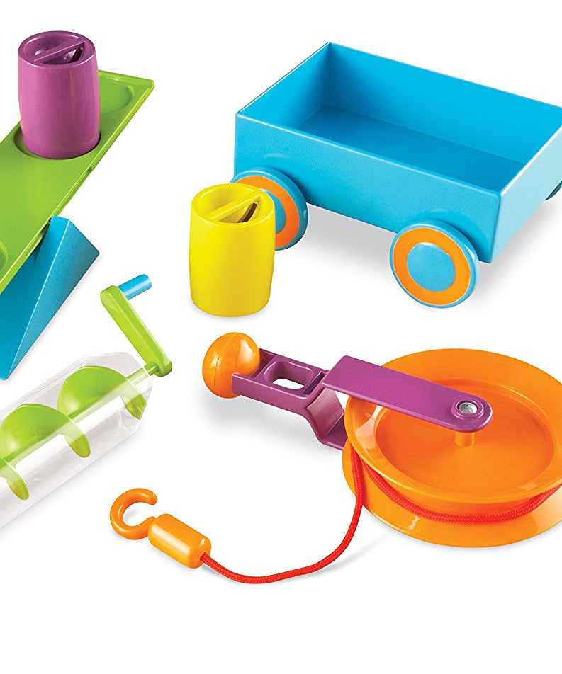 مجموعة أنشطة الآلات البسيطة في مجالات العلوم والهندسة والرياضيات من Learning Resources، مجموعة عملية في الهندسة والعلوم للأطفال، من سن 5 سنوات فما فوق