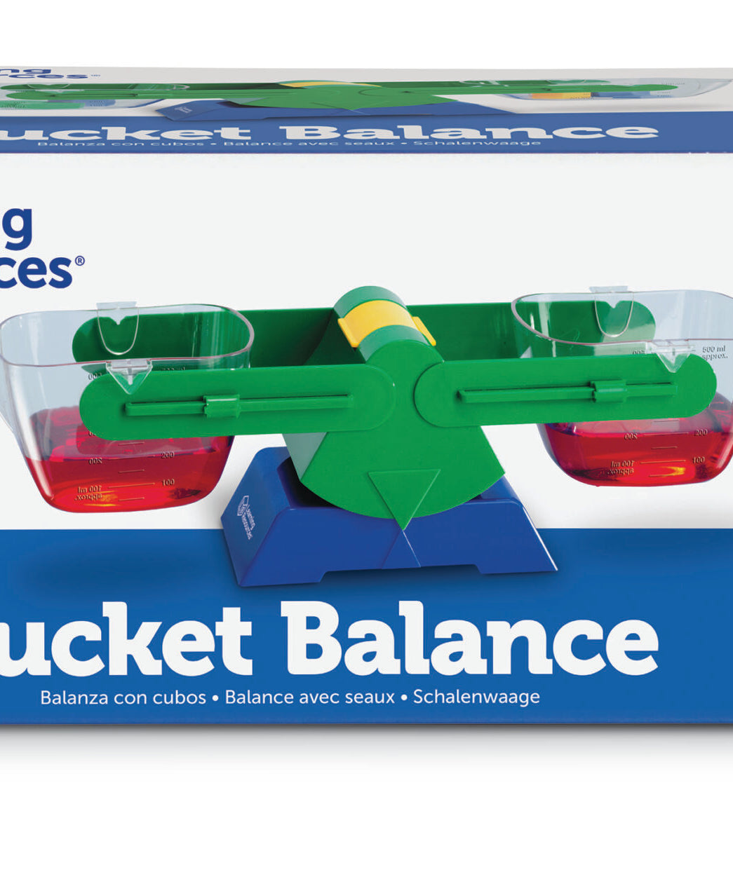 Learning Resources Bucket Balance, Teaches Weight & Measurement, Half-Litre Buckets, Ages 3+