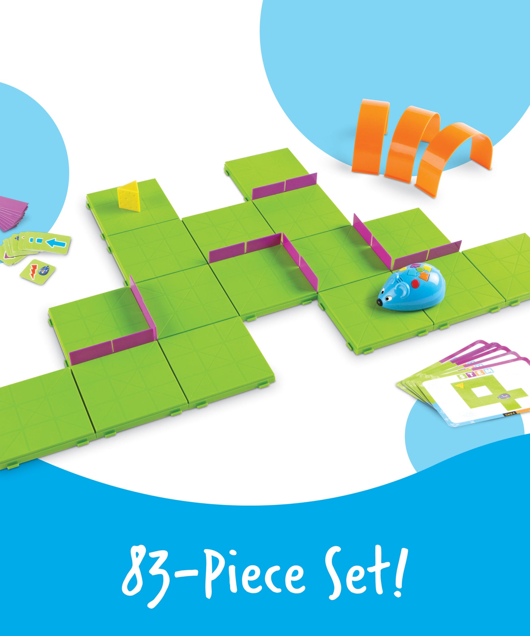 Learning Resources Code & Go Robot Mouse Activity Set, Early STEM Learning with Coding, Maze Exploration, and Fun Programming Challenges