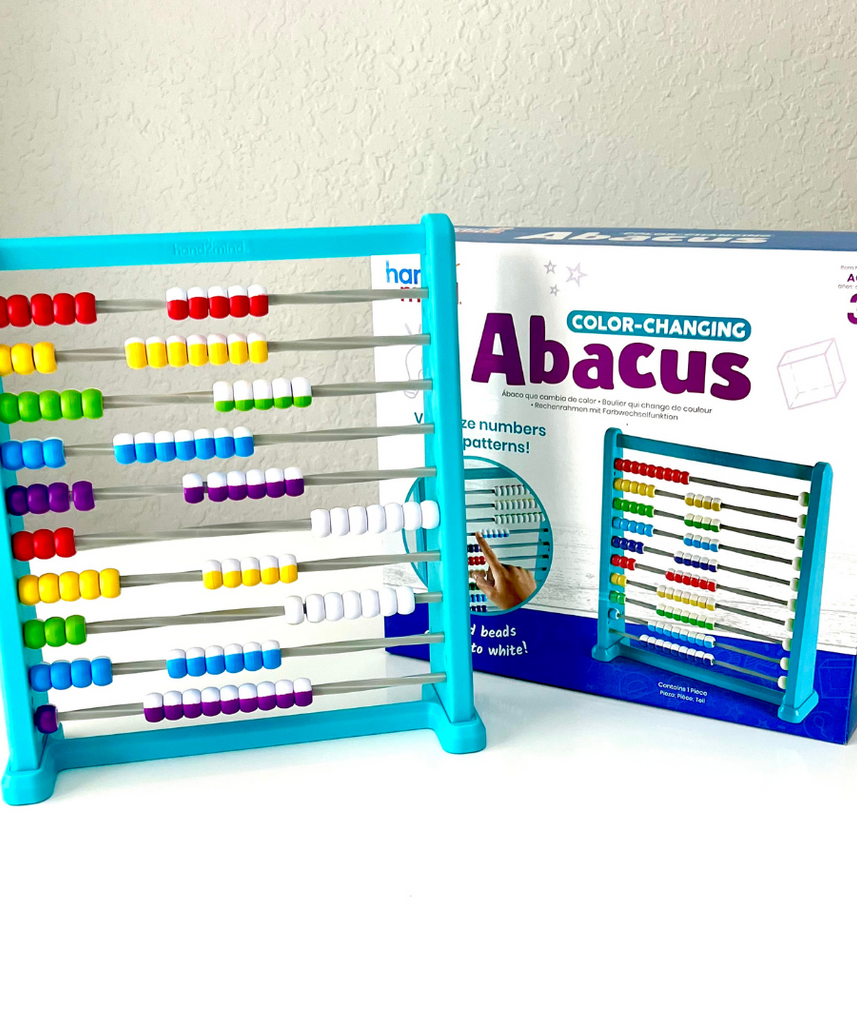عداد متغير الألوان من Learning Resources، أداة تفاعلية لتعليم الرياضيات للأطفال، العد البصري، والجمع والطرح، بإطار بلاستيكي متين، يتضمن دليل الأنشطة، مناسب للأعمار من 3 سنوات فما فوق