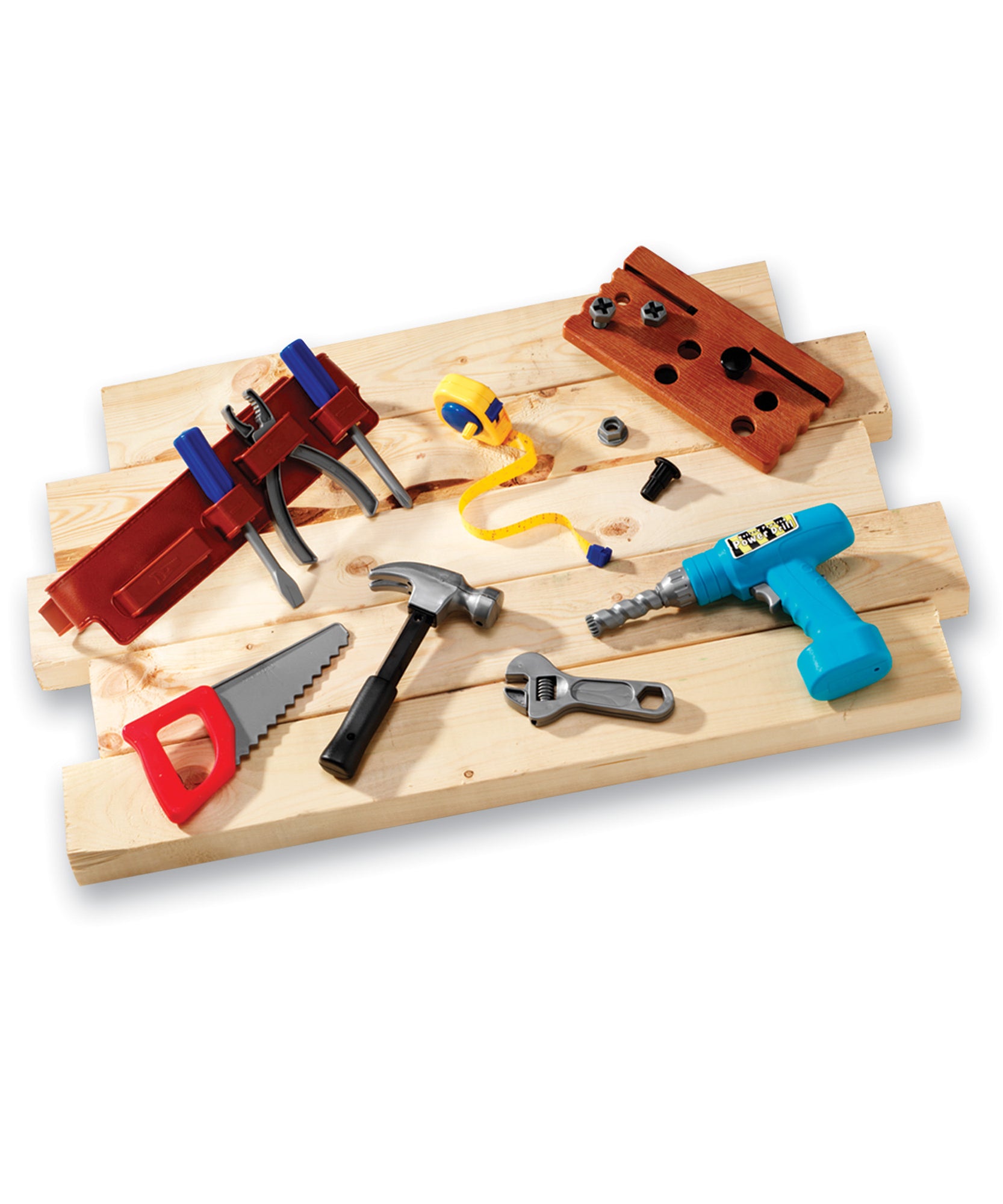 مجموعة أدوات حزام العمل من Learning Resources للتظاهر واللعب، مجموعة أدوات للأطفال مع مثقاب يعمل بالبطارية وحقيبة حمل، لعب أدوار خيالي للأعمار من 3 سنوات فما فوق