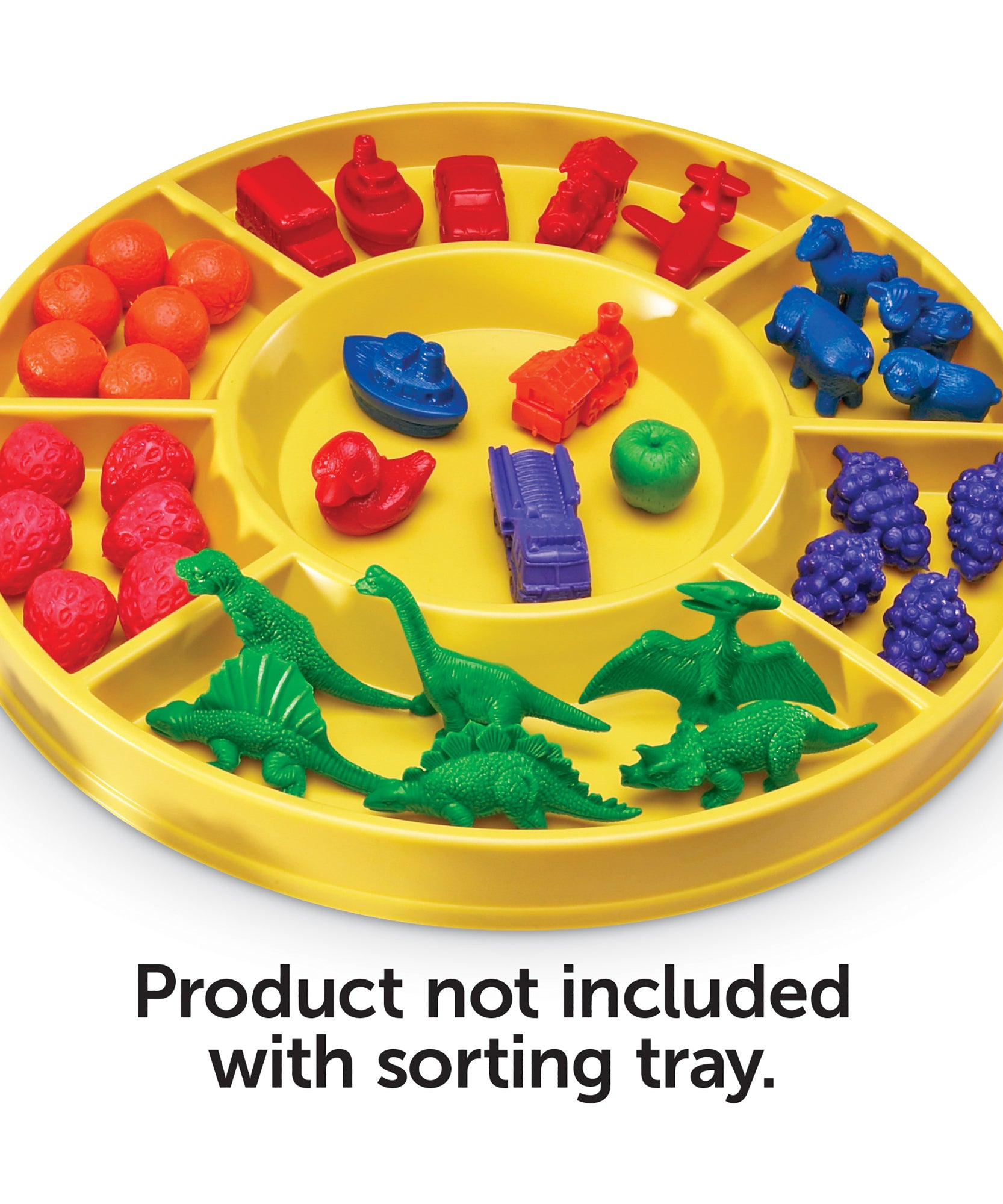 Learning Resources Circular Sorting Tray, 7-Compartment Plastic Tray for Sorting & Classifying, Ages 3+