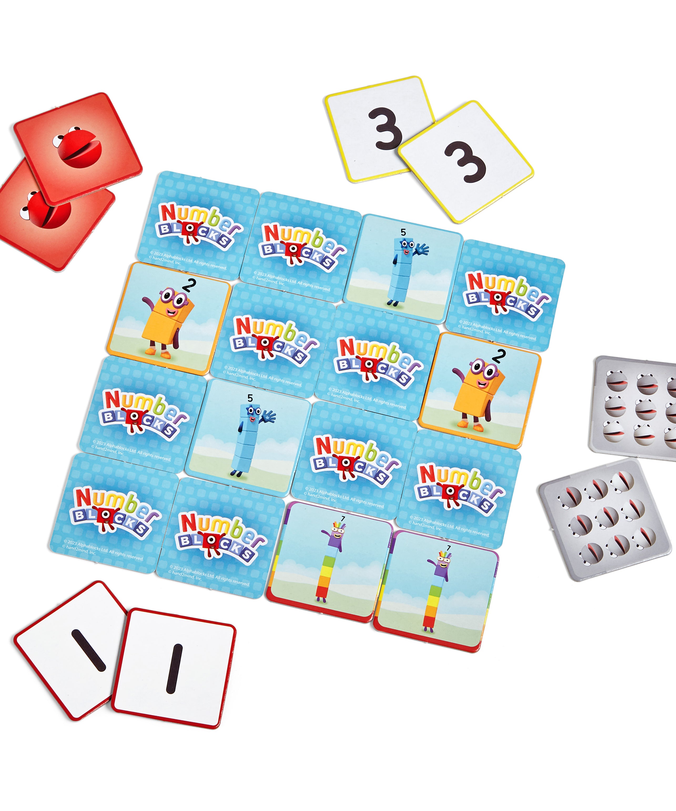 لعبة مطابقة الذاكرة Numberblocks من Learning Resources، لعبة مطابقة ممتعة وتعليمية للأطفال، منتج مرخص رسميًا من Learning Resources