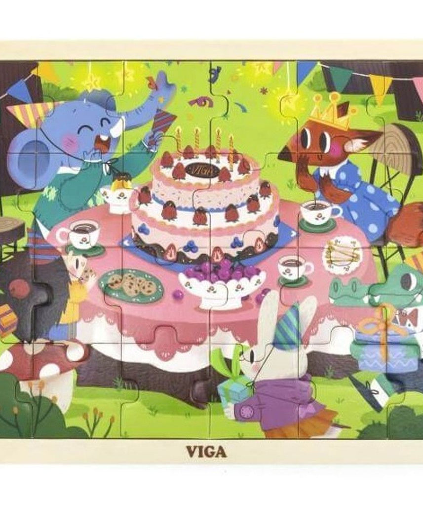 لعبة أحجية الصور المقطوعة من فيجا لحفلات أعياد الميلاد، مكونة من 24 قطعة، لعبة مونتيسوري الخشبية، تُنمّي المهارات الحسية والإدراكية والحركية الدقيقة، لعبة تعليمية للأطفال غير سامة وصديقة للبيئة، مناسبة للأطفال من عمر سنتين فما فوق