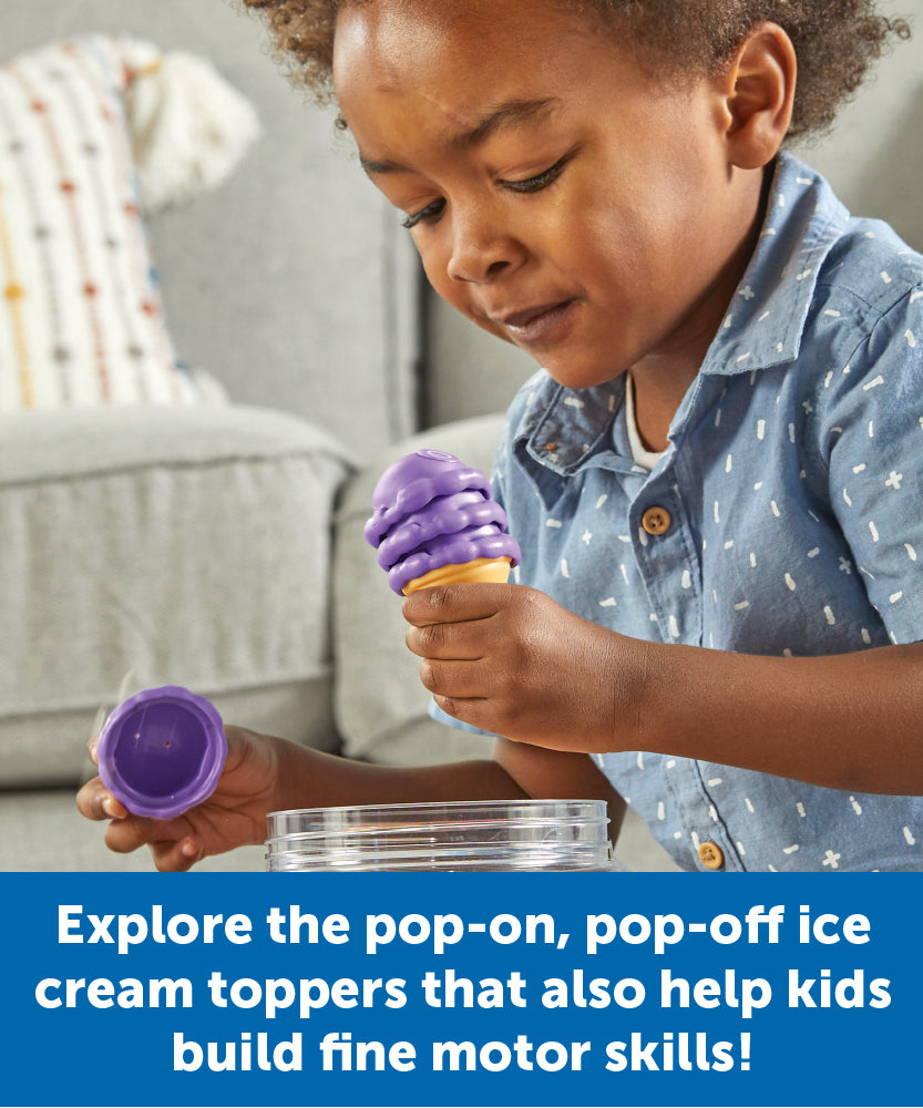 مجموعة ألعاب تعليمية من آيس كريم أبجدية للأطفال في سن ما قبل المدرسة، مكونة من 26 قطعة متطابقة لتعلم الحروف الأبجدية واللعب الخيالي