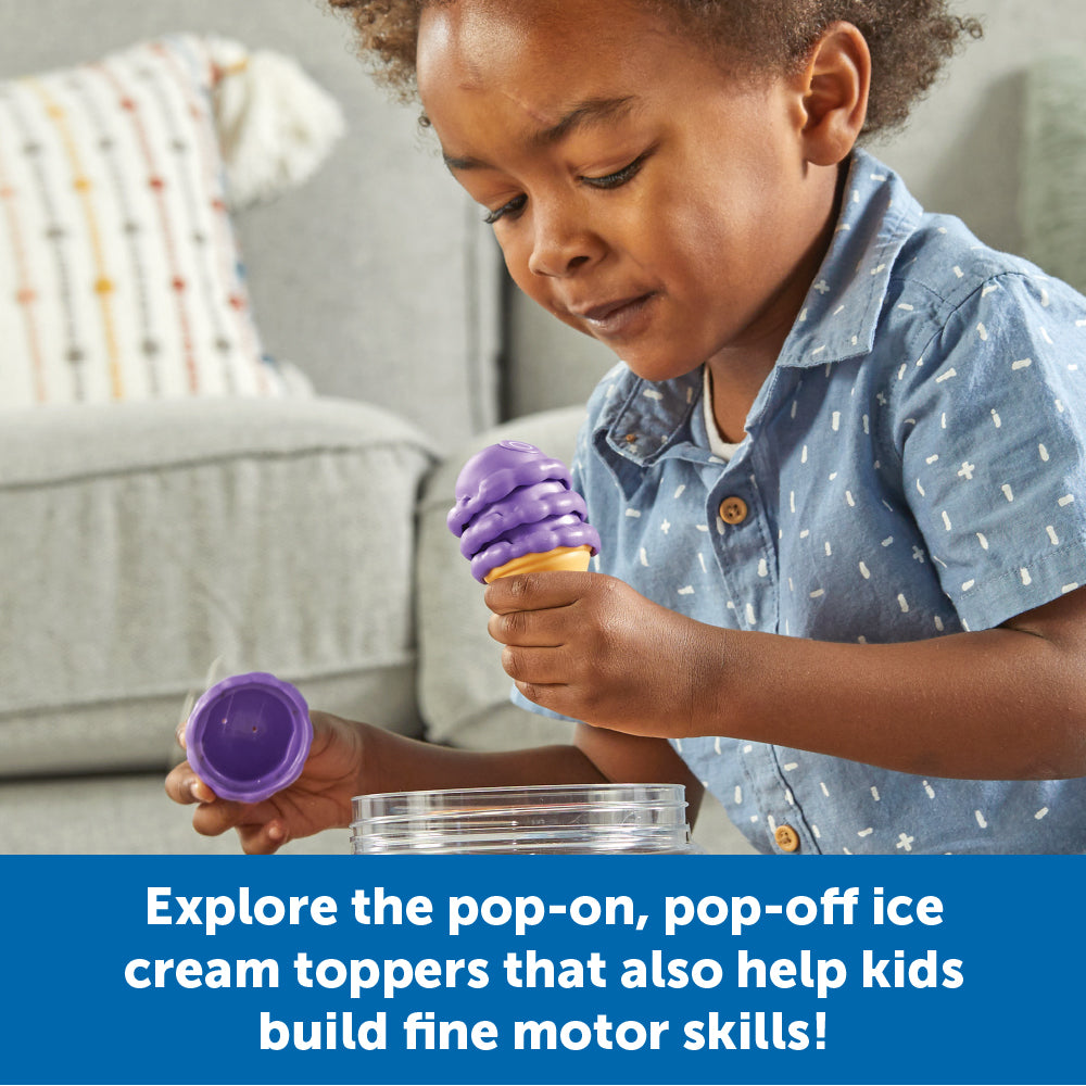 مجموعة ألعاب تعليمية من آيس كريم أبجدية للأطفال في سن ما قبل المدرسة، مكونة من 26 قطعة متطابقة لتعلم الحروف الأبجدية واللعب الخيالي