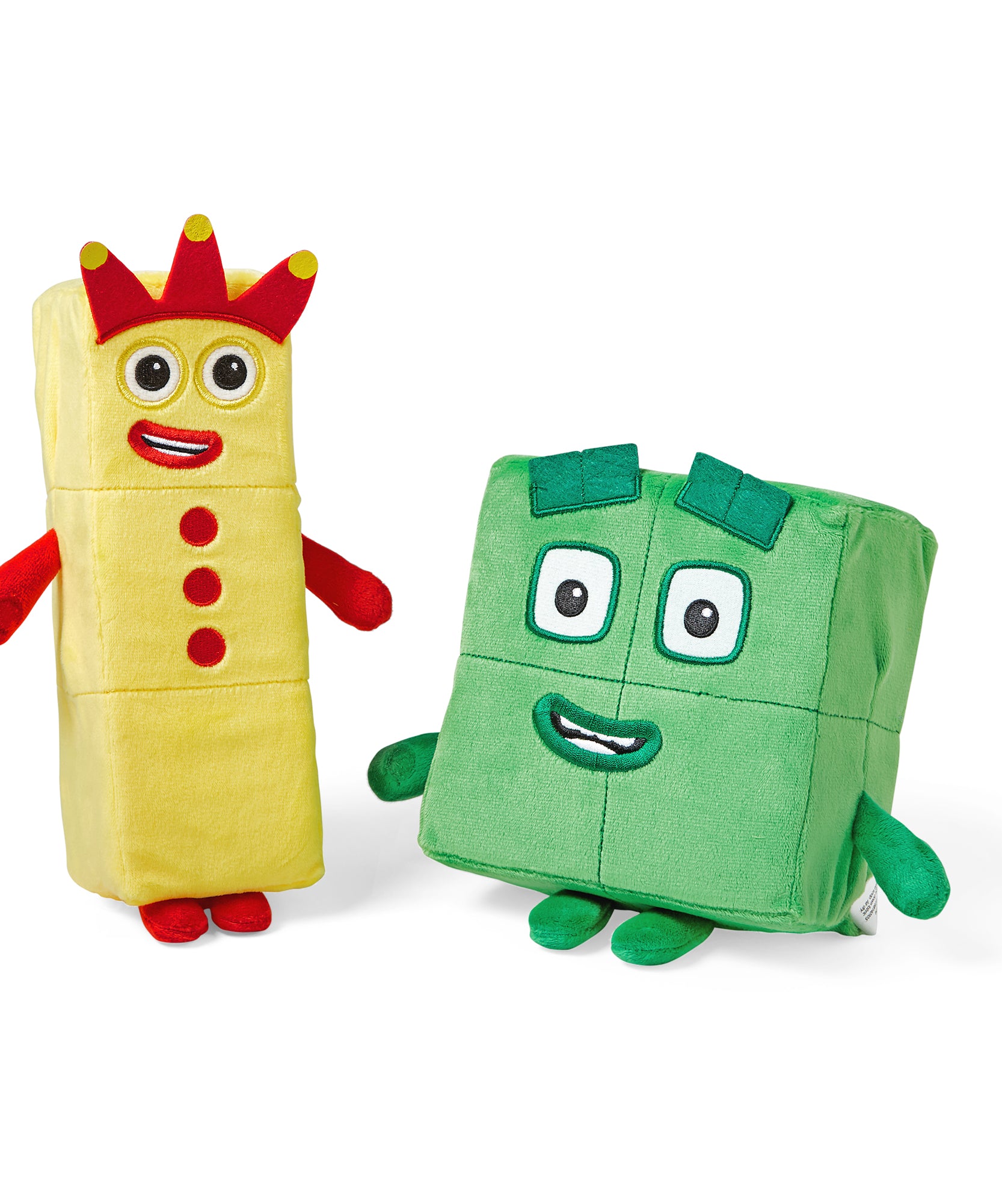 موارد التعلم - مكعبات الأرقام الثلاثة والأربعة - أصدقاء مرحون، ألعاب قطيفة ناعمة للأطفال، منتج مرخص رسميًا من موارد التعلم