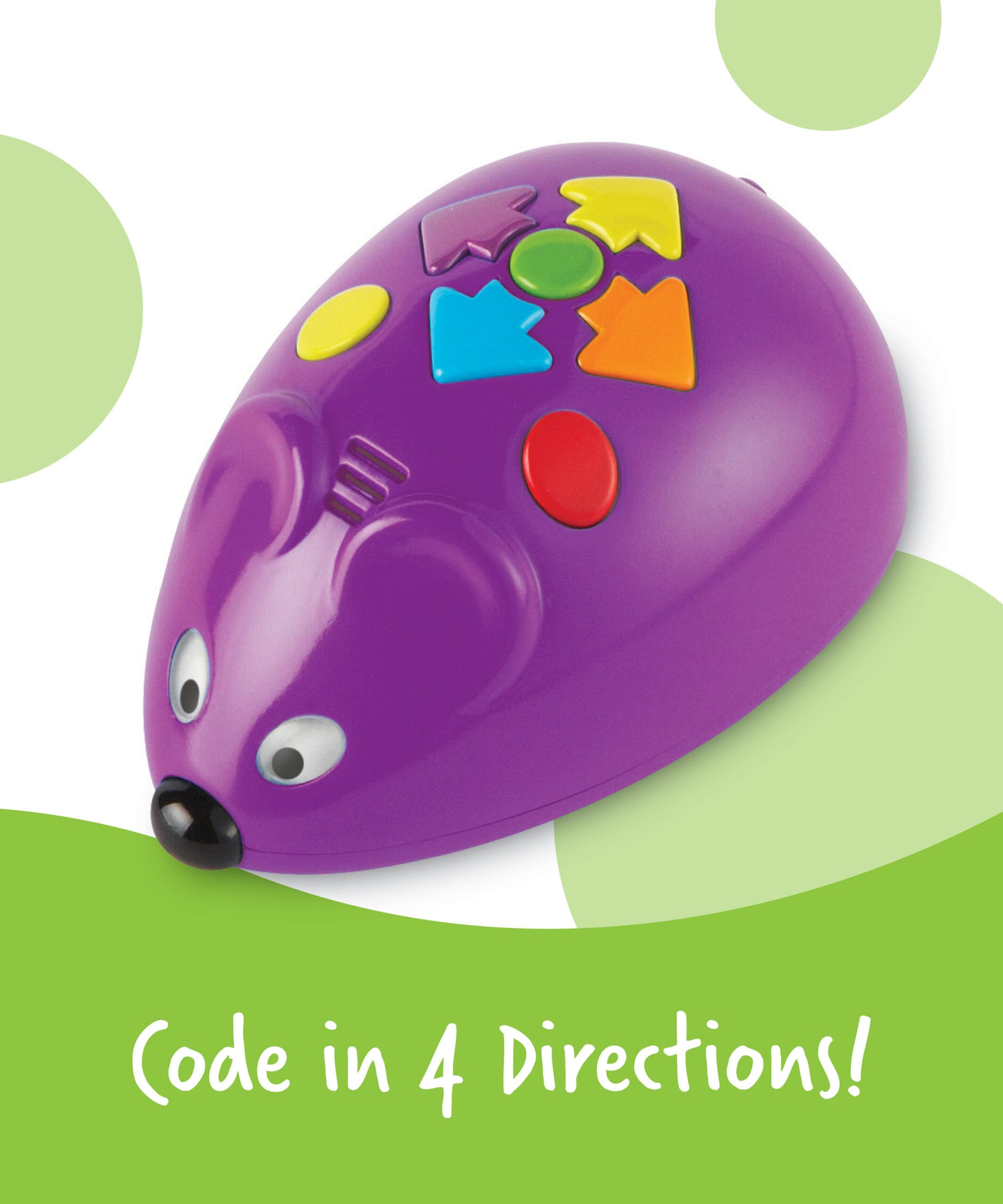 Learning Resources Code & Go Robot Mouse, Early STEM Coding Set for Kids Ages 4+, Hands-On Learning with Jack the Robot Mouse