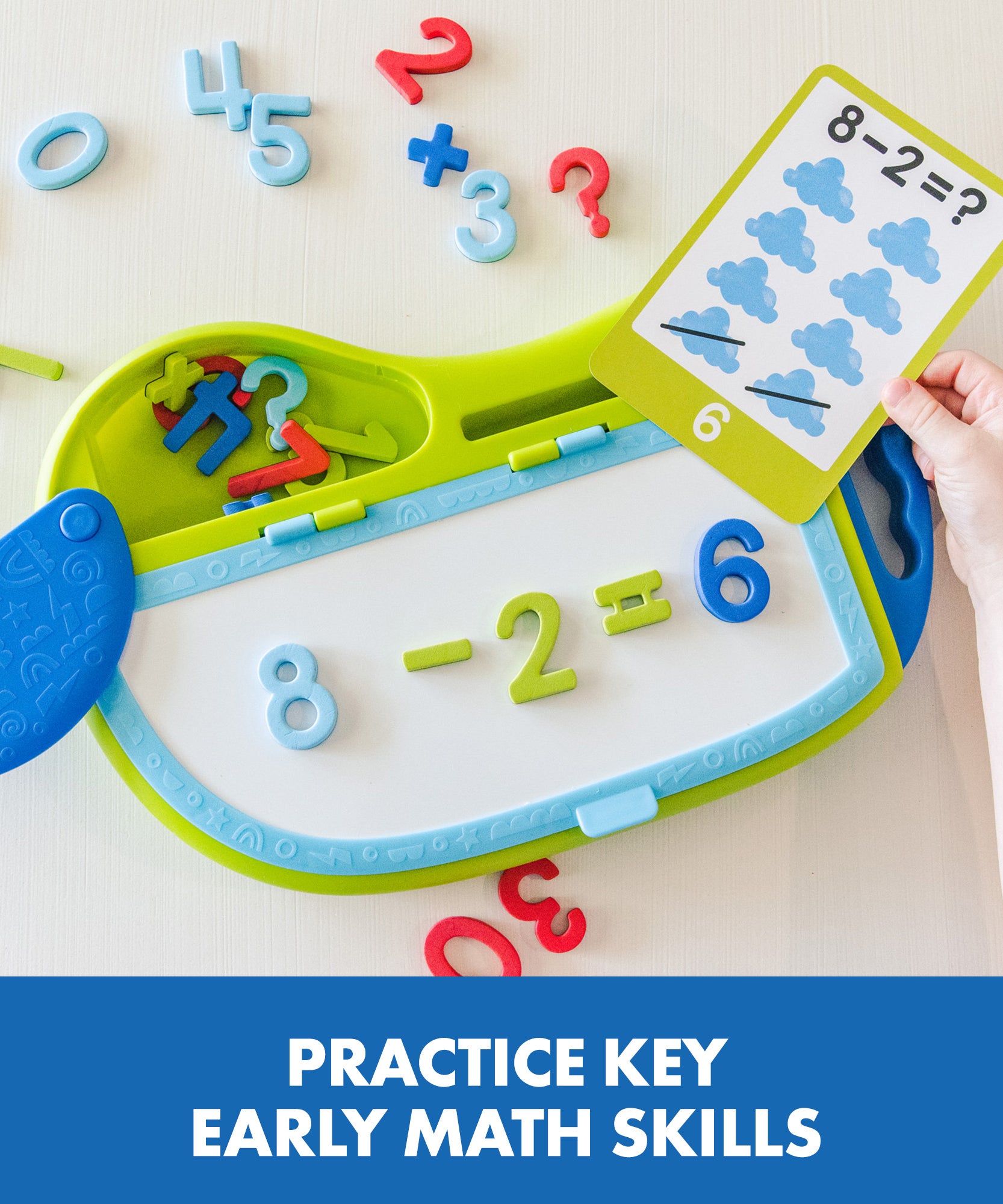 موارد تعليمية: ماث ماجنتس جو! عدّ، مجموعة مغناطيسية لتعليم الرياضيات للأطفال، تتضمن 42 مغناطيسًا و30 بطاقة أنشطة، للأعمار من 4 سنوات فما فوق