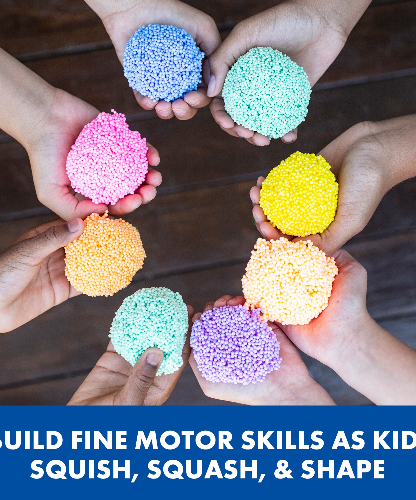 مجموعة لعب فوم كومبو من Learning Resources، مكونة من 8 قطع، من رغوة اللعب الحسية الخالية من الفوضى، لا تجف أبدًا، وتتضمن ألوانًا كلاسيكية وبراقة للعب الإبداعي