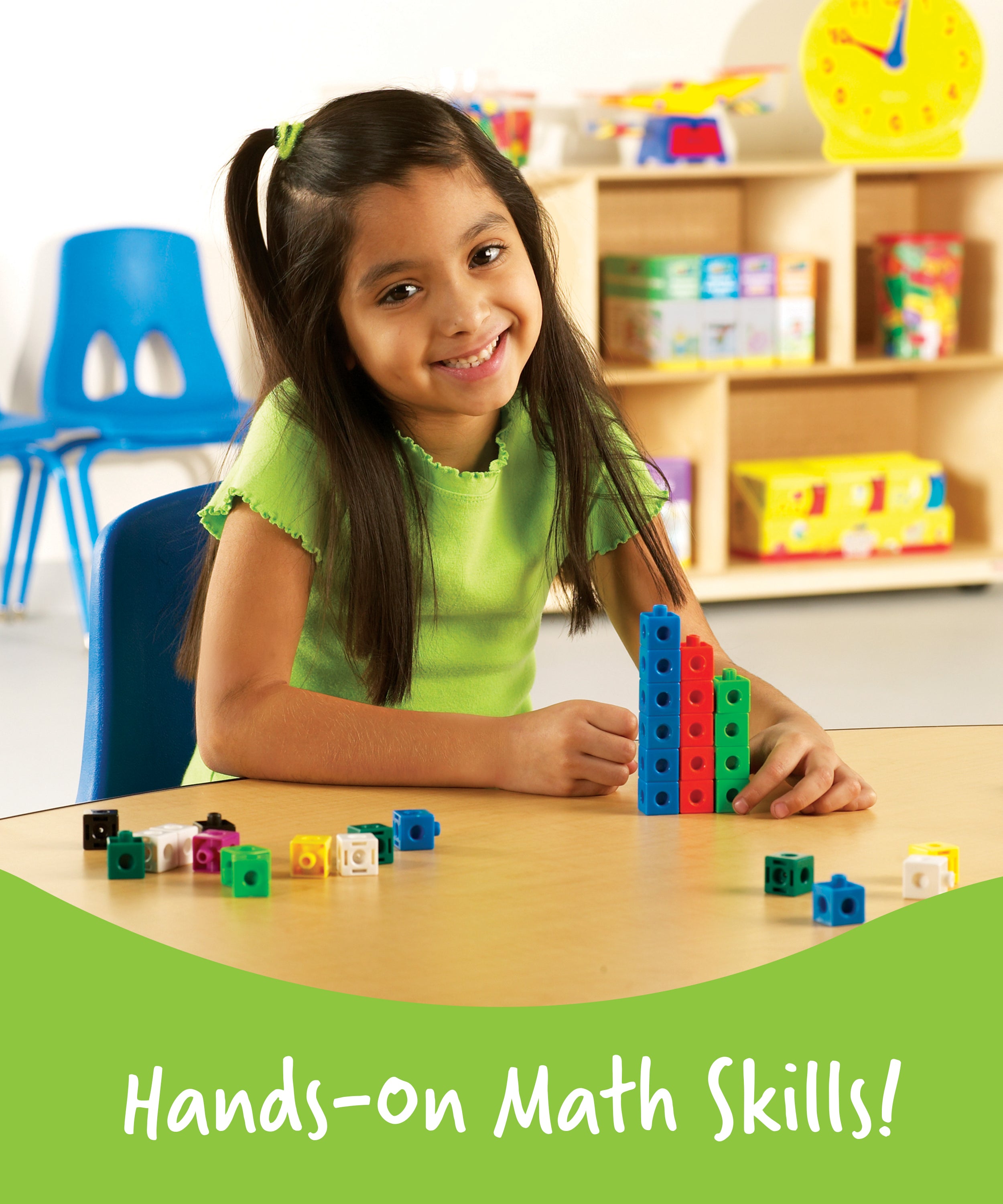 مكعبات سناب من Learning Resources، مجموعة من 100 مكعب، للأعمار من 5 سنوات فما فوق، تعلم عملي للرياضيات والعد