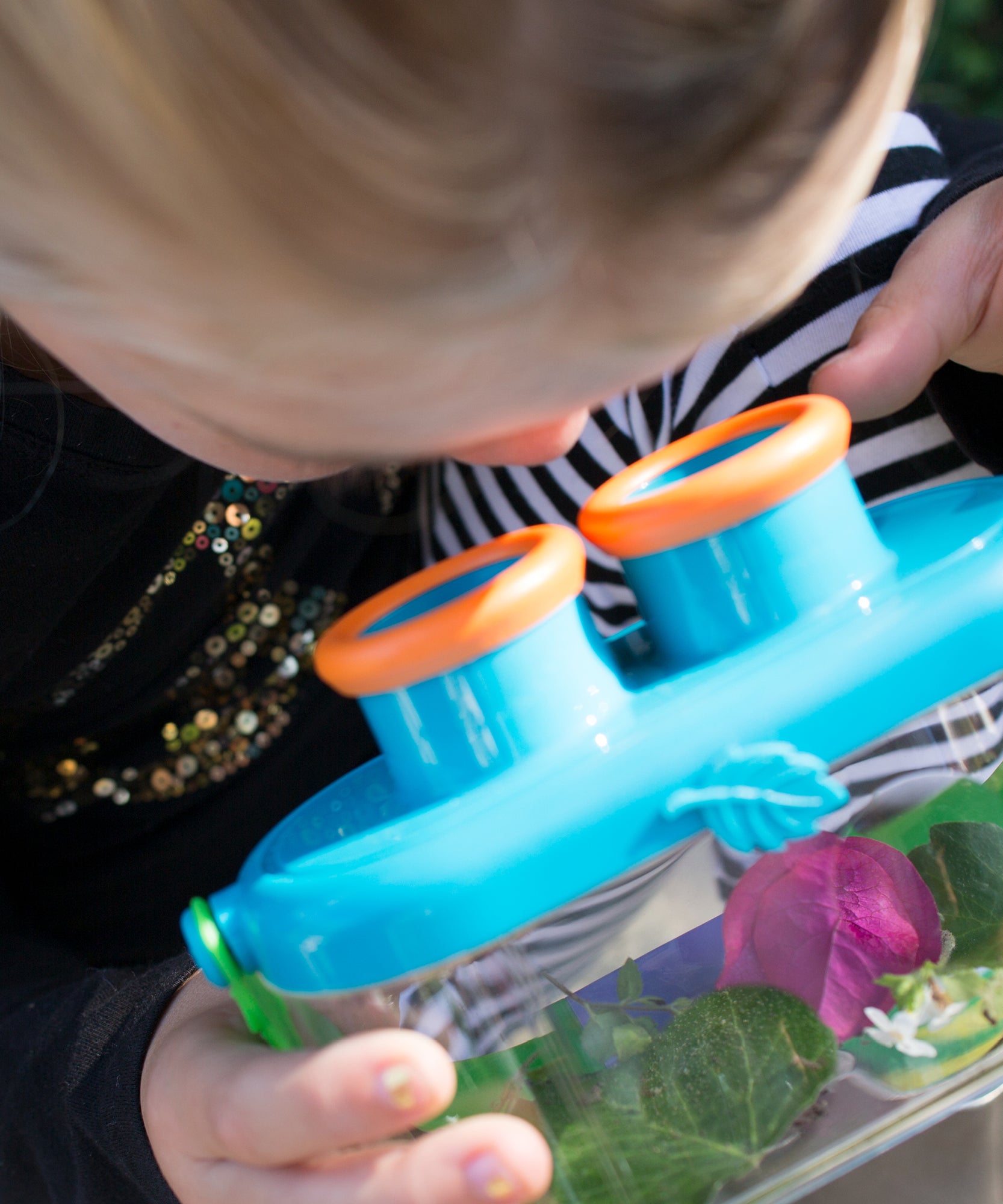 موارد التعلم GeoSafari Jr. Bugnoculars، أداة استكشاف للأطفال مع تكبير 3x و2x، عارض آمن للحشرات والعينات، للأعمار من 3 سنوات فما فوق