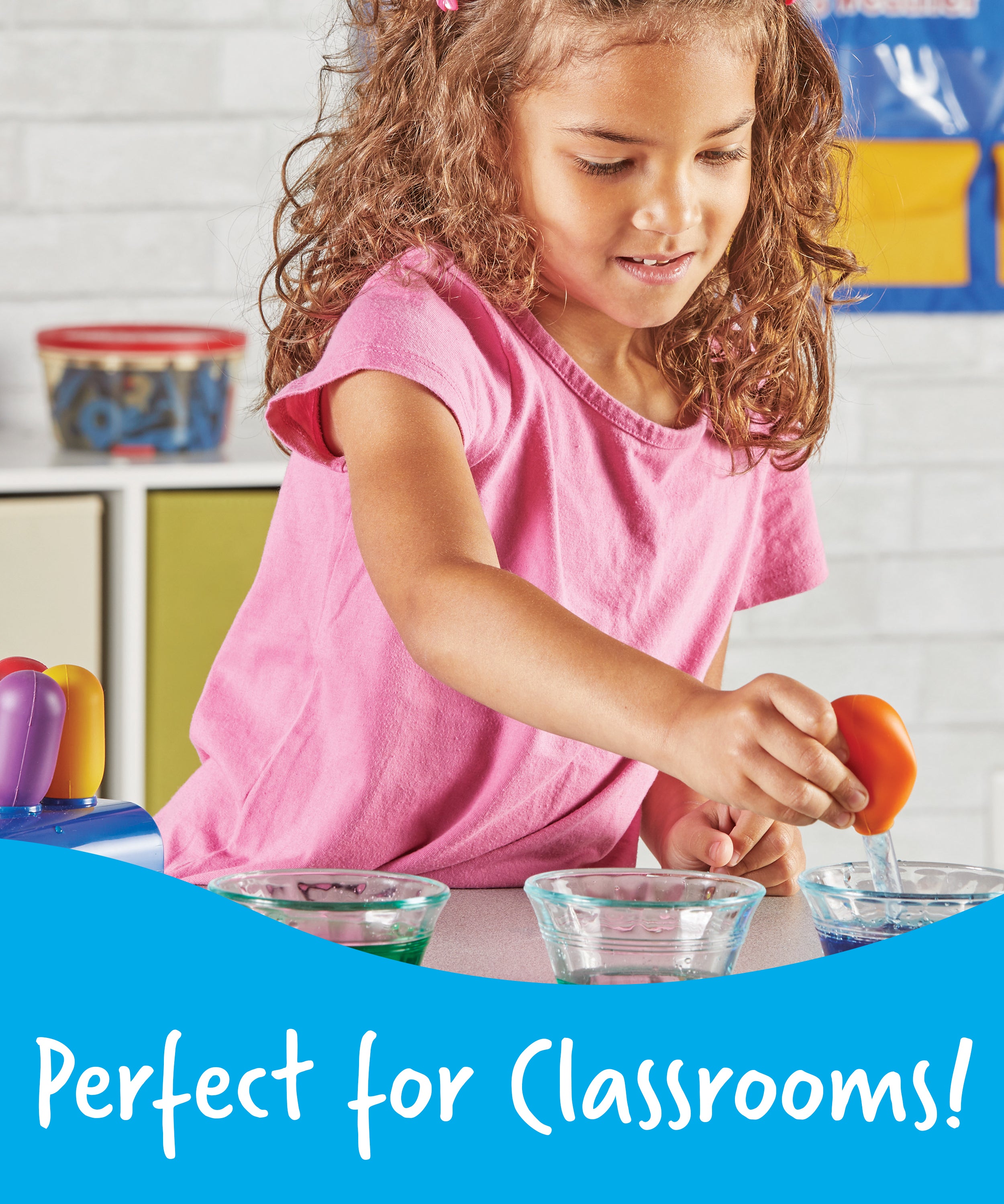 مصادر التعلم - قطارات عين جامبو للعلوم الأساسية مع حامل، مجموعة من 6 قطارات عين ملونة، مثالية لتنمية المهارات الحركية الدقيقة، واستكشاف السبب والنتيجة، للأعمار من 3 سنوات فما فوق