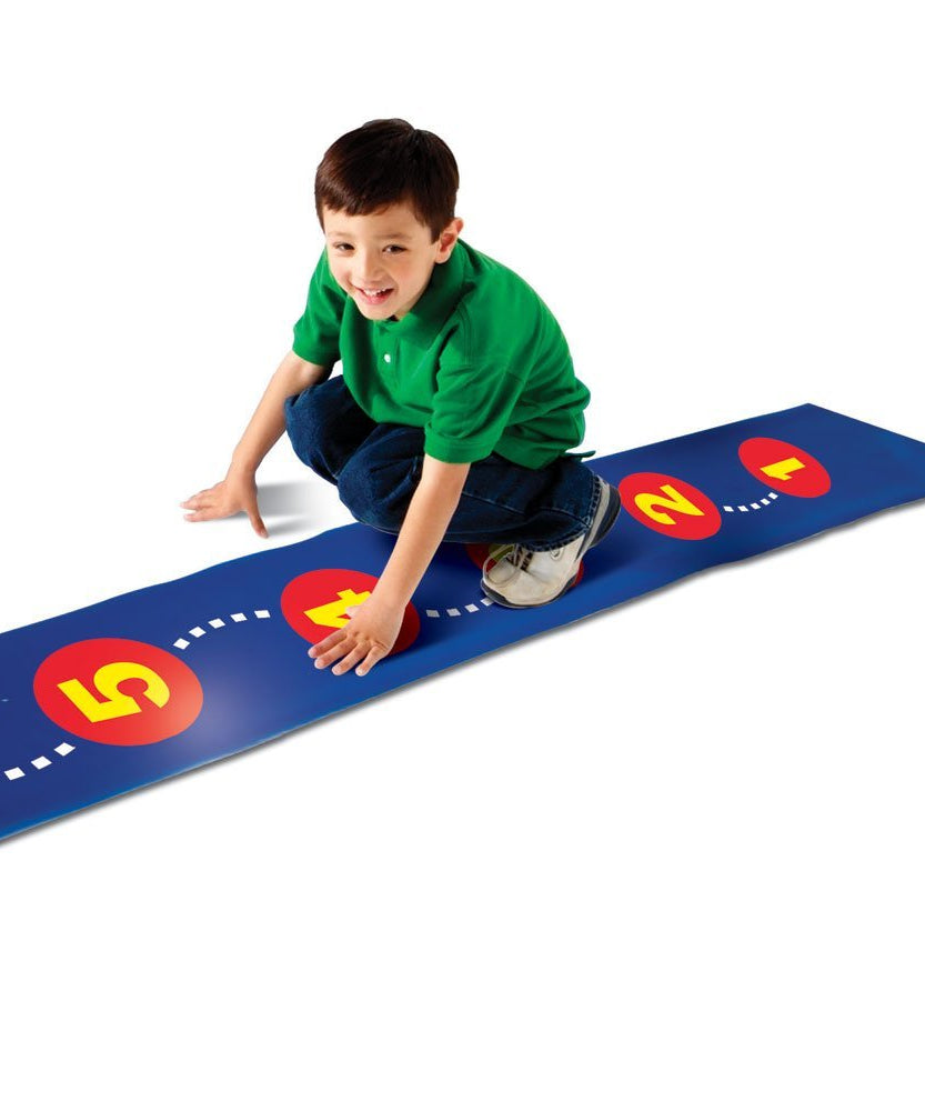 Learning Resources Step-By-Step 1-20 Number Line, Wipe-Clean Floor Mat for Active Maths Play, 3.5m Long, Ages 3+