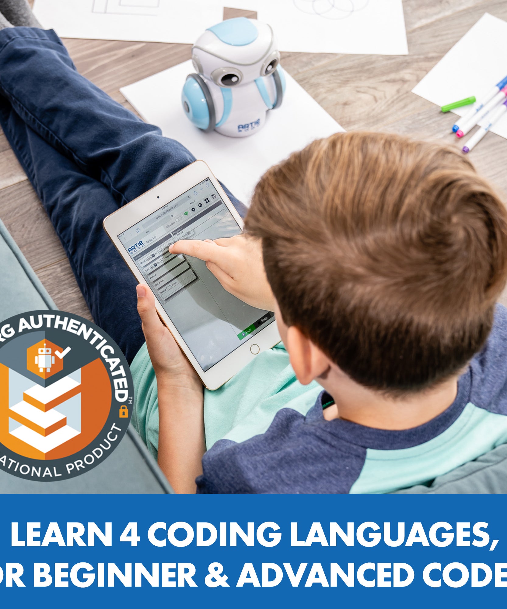 موارد التعلم Artie 3000 روبوت البرمجة، برمجة إبداعية للأطفال مع قدرات الرسم والتصميم (يتطلب جهازًا لوحيًا/كمبيوتر)