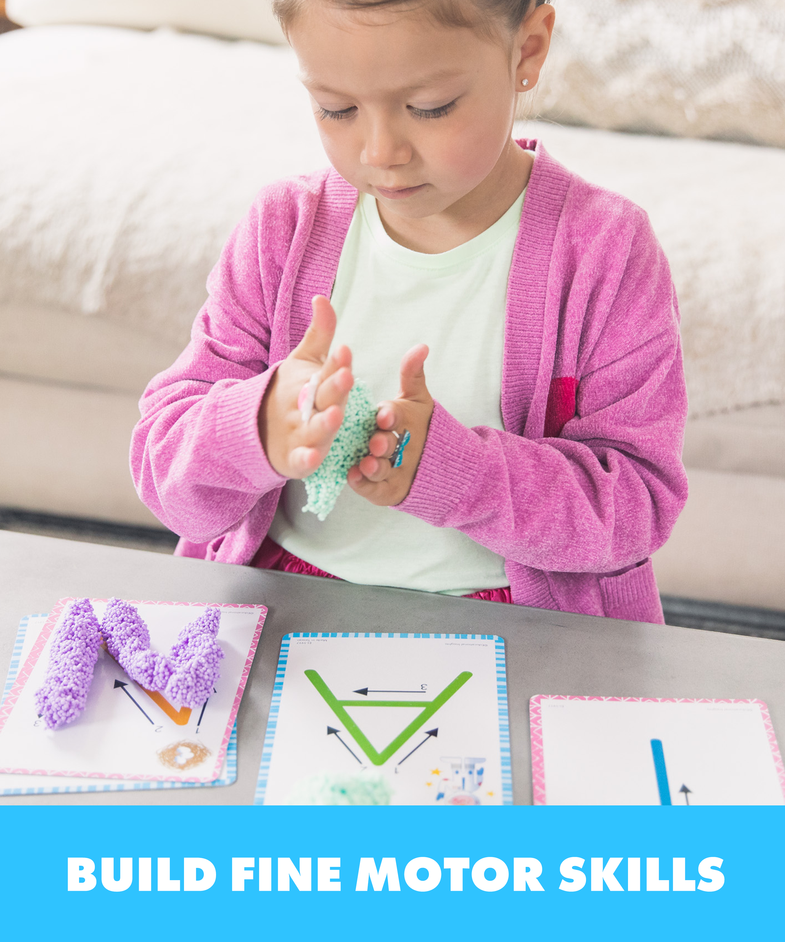 مجموعة أشكال وتعلم الأبجدية من بلاي فوم، ألعاب حسية وتعلم مبكر للحروف، سهلة التنظيف ولا تجف أبدًا، من موارد التعلم