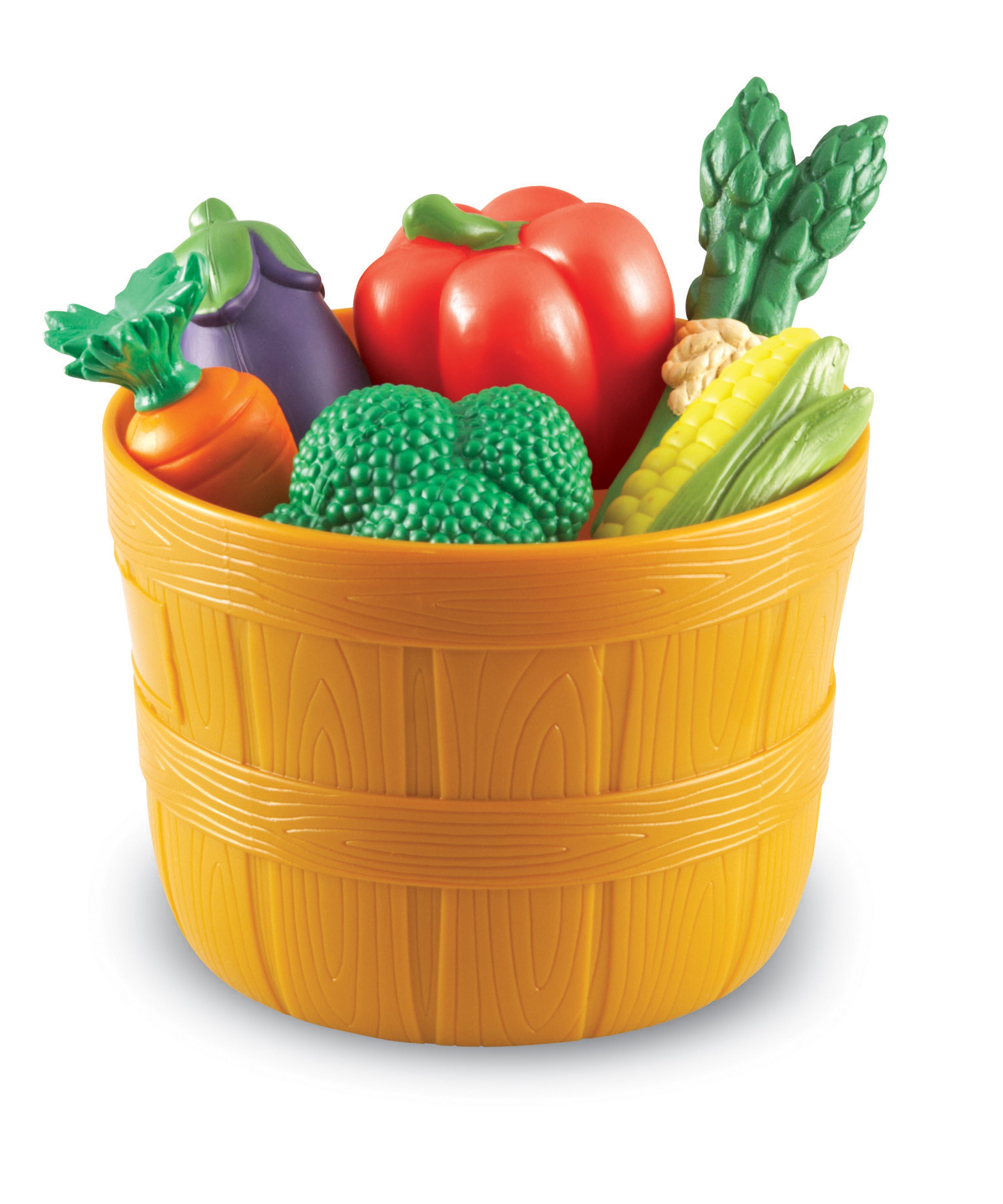 Learning Resources New Sprouts Bushel of Veggies, Soft Pretend Play Food Set for Toddlers, 9 Colorful Vegetable Pieces for Early Role Play, Language Development and Healthy Eating, Ages 18 Months+